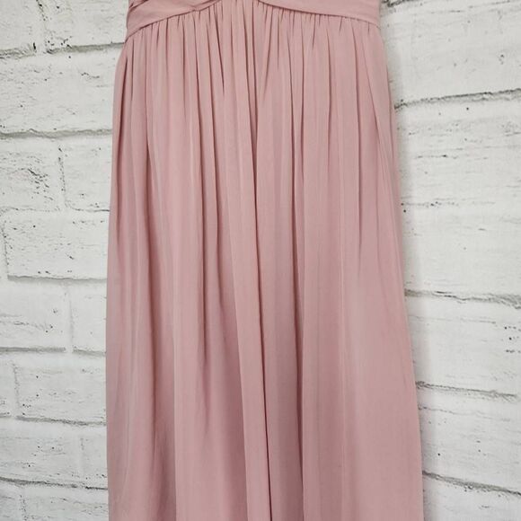 Azazie Mikaela Sleeveless Bridesmaid Dress Dusty Rose Size A2 - Picture 3 of 12